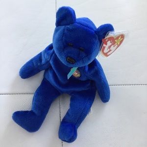 Clubby, Beanie Baby teddy bear in great condition